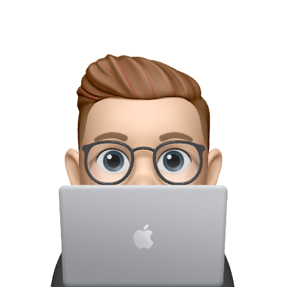 Person peeking from behid laptop